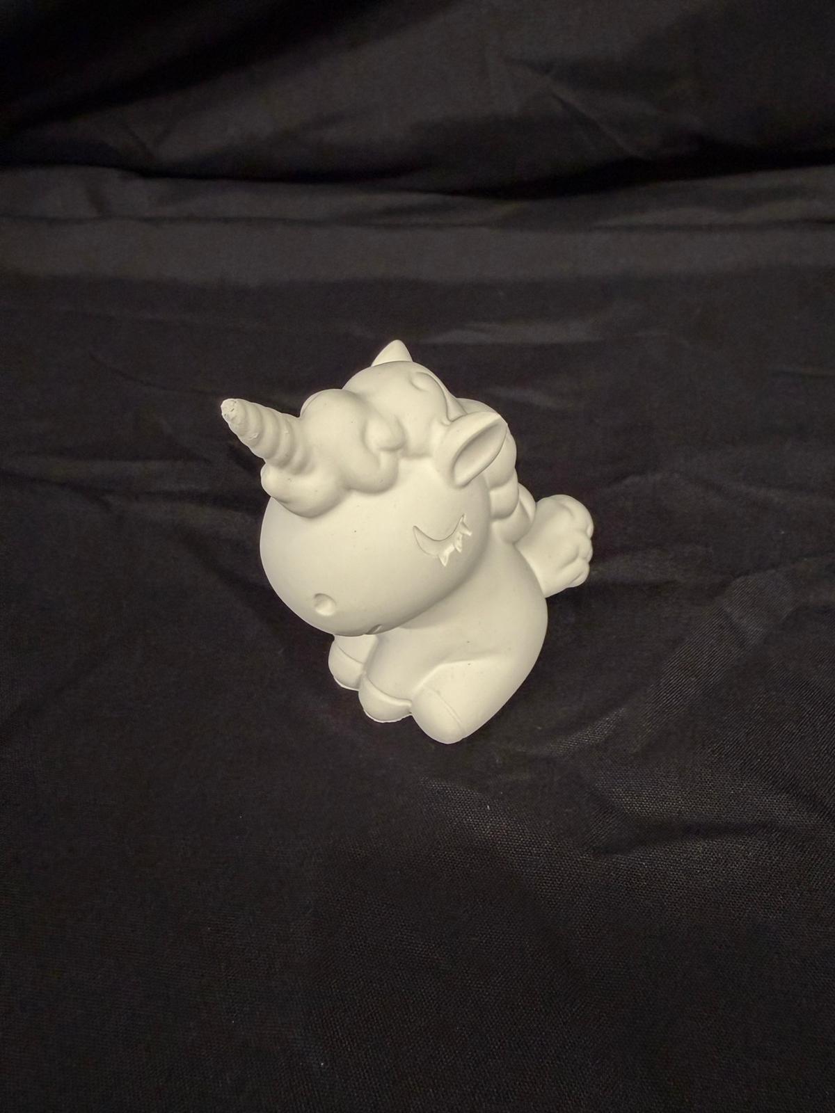 Gipsfigur Einhorn