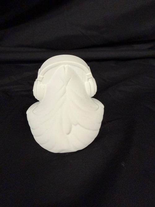Gipsfigur Affe mit Kopfhörer